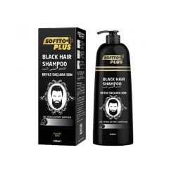 Оцветяващ шампоан за черна коса за мъже - Softto Plus Black Hair Shampoo 350 мл