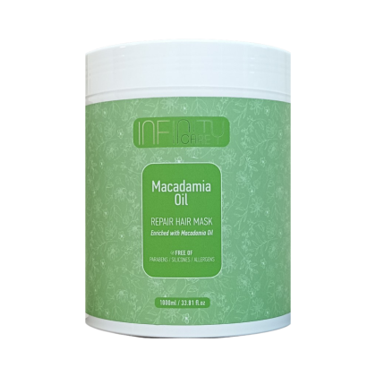  Възстановяваща маска за коса с масло от макадамия - Infinity Care Qure Macadamia Oil Repair Hair Mask 1000 мл