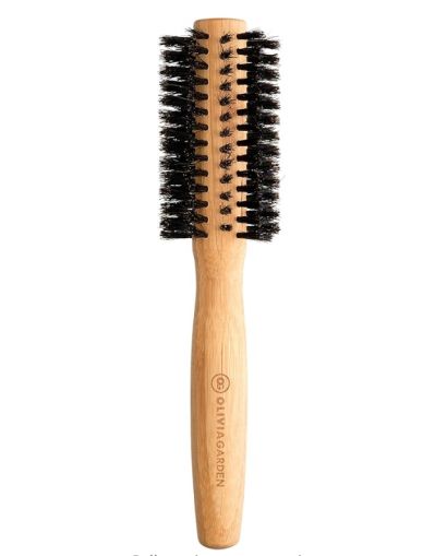 Четка от 100% естествен глигански косъм за изсушаване - Olivia Garden Bamboo Touch Boar Round Brush 20 мм