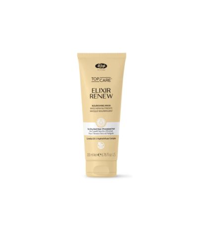 Подхранваща маска с масло от камелия за третирани и увредени коси - Lisap Top Care Elixir Renew Nourishing 250 мл