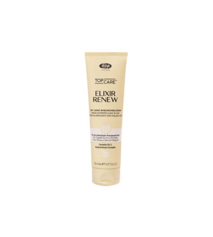 Kрем грижа за третирани и увредени коси с масло от камелия - Lisap Top Care Elixir Renew Nourishing Cream 150 мл