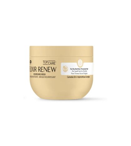 Подхранваща маска с масло от камелия за третирани и увредени коси - Lisap Top Care Elixir Renew Nourishing 500 мл
