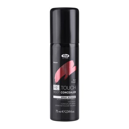 Оцветяващ спрей за бели коси Червено - Lisap RE.TOUCH Root Concealer Red 75 мл