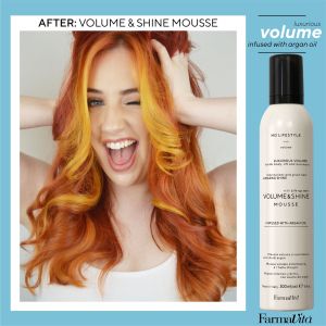 Пяна за допълнителен обем и блясък -  Farmavita HD Lifestyle  Volume & Shine Mousse 300 мл
