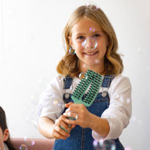 Дестка четка с глигански косъм - Olivia Garden Finger Combo Kids Mini  Brush Special Edition