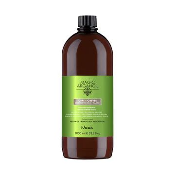 Маска за еластични къдици с масло от манго, авокадо и арган - Nook Magic Arganoil Curly Forever Maschera Restitutiva 1000 мл