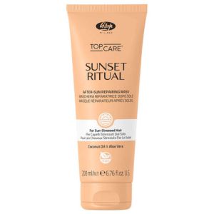 Възстановяваща маска за коса след слънце - Lisap Milano Sunset Ritual After-Sun Repairing Mask 200 мл