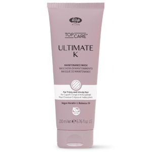 Поддържаща маска за коса с кератин и бабасу - Lisap Ultimate Top Care K Maintenance Mask 200 мл